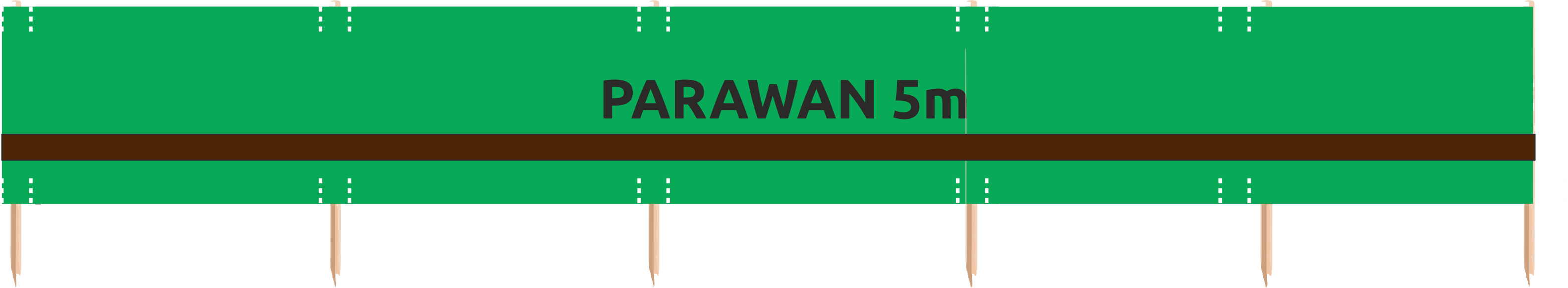 parawan plazowy reklamowy logo 5metrow